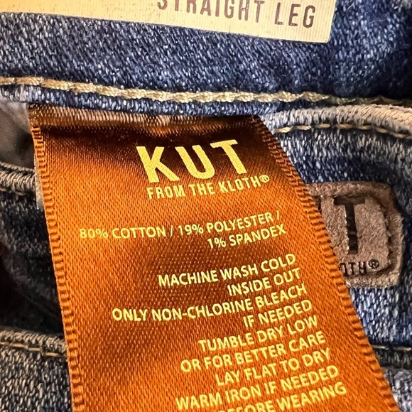 KUT from the Kloth Jeans Size 14 Women’s High Rise Straight Leg Blue Denim - Picture 5 of 11